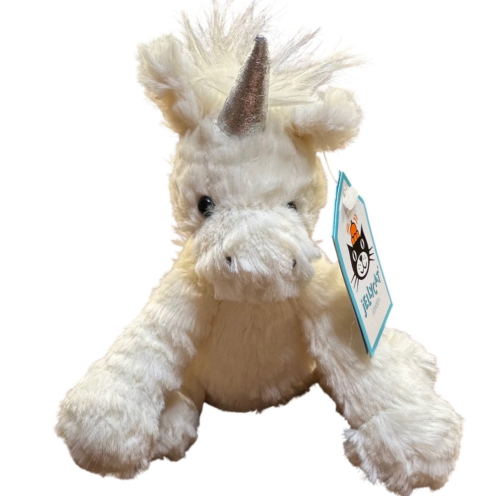 NWT Authentic Jellycat Small Baby Fuddlewuddle Unicorn Rare Fast Shipping